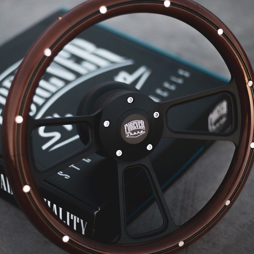 Steering wheel matte black - wheel,